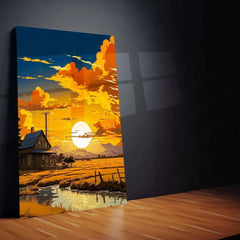 Nature Art Metal Poster – Serene Landscape & Aesthetic Wall Decor 4 - TURTLEWINGS 