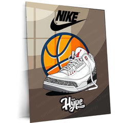 Abstract Metal Poster | Nike Sneaker Art Metal Poster – Bold & Stylish Decor 01 - TURTLEWINGS 