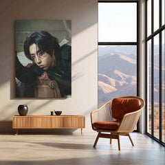 Han Jisung Metal Poster – Stray Kids Rap Genius & Charismatic Performer Wall Art for STAYs - TURTLEWINGS 