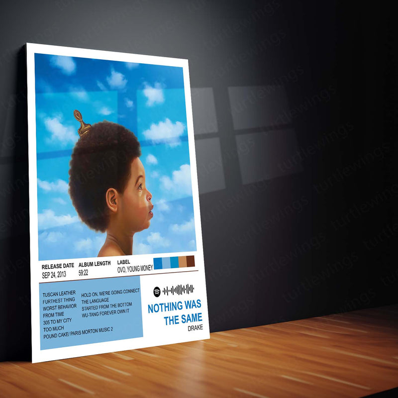Nothing Was The Same – Drake | Iconic Album Cover Metal Poster | HD Metal Wall Frame
