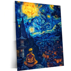 Anime Metal Poster | Naruto Uzumaki – The Will of Fire | Believe It! Metal Frame Poster