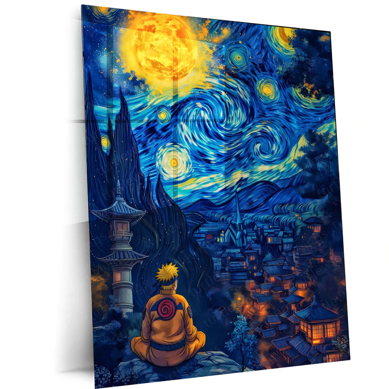 Anime Metal Poster | Naruto Uzumaki – The Will of Fire | Believe It! Metal Frame Poster