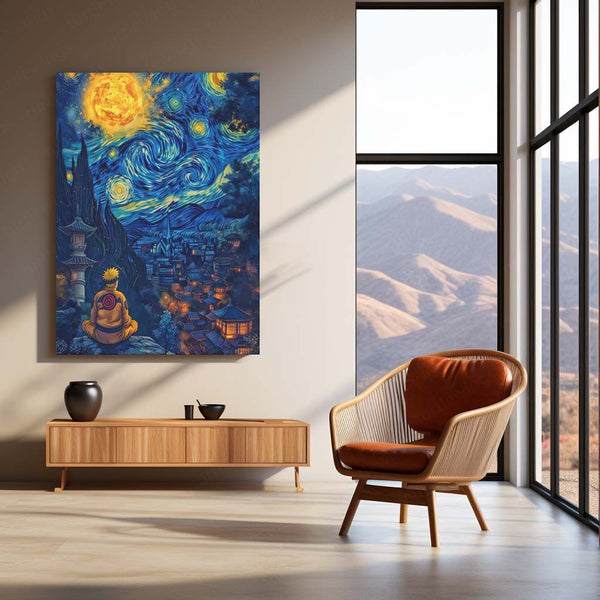 Anime Metal Poster | Naruto Uzumaki – The Will of Fire | Believe It! Metal Frame Poster