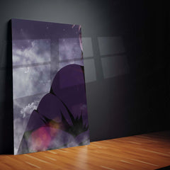 Anime Metal Poster Set of 3 | Naruto | Naruto Uzumaki Hand Sign Purple Chakra Triptych Wall Art