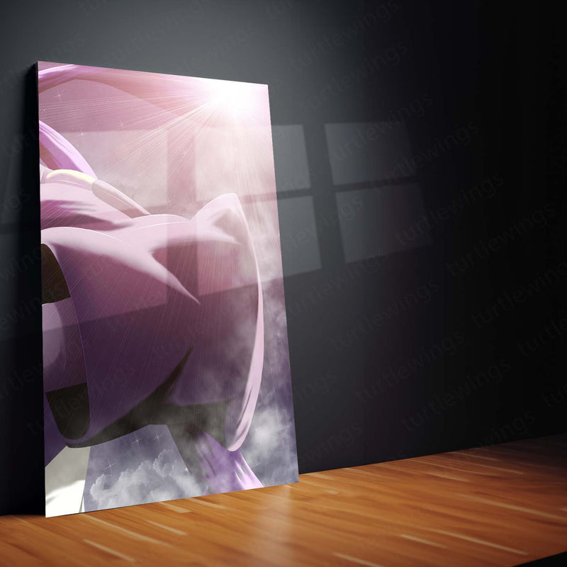 Anime Metal Poster Set of 3 | Naruto | Naruto Uzumaki Hand Sign Purple Chakra Triptych Wall Art