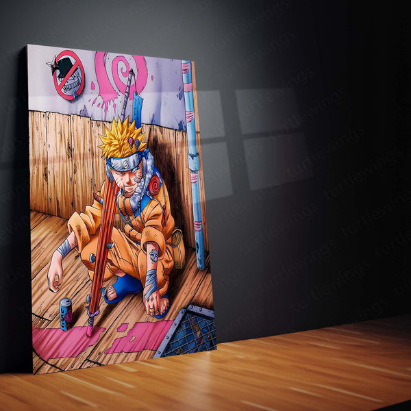 Anime Metal Poster | Naruto Uzumaki – The Ninja Way Artwork | Classic Anime Metal Frame Poster