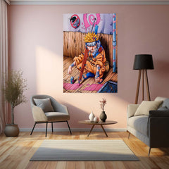 Anime Metal Poster | Naruto Uzumaki – The Ninja Way Artwork | Classic Anime Metal Frame Poster