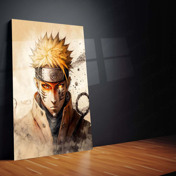 Naruto Uzumaki Metal Frame | Anime Wall Art for Ninja Fans - TURTLEWINGS 