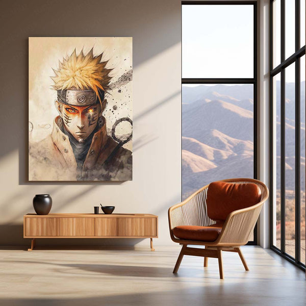 Naruto Uzumaki Metal Frame | Anime Wall Art for Ninja Fans - TURTLEWINGS 