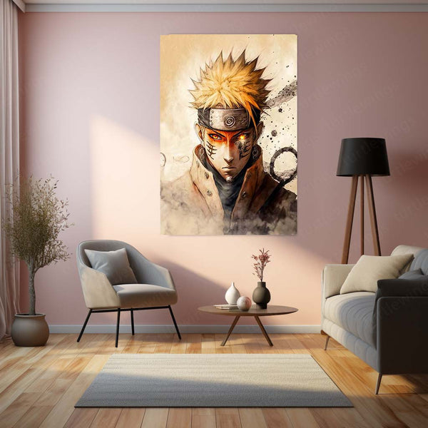 Naruto Uzumaki Metal Frame | Anime Wall Art for Ninja Fans - TURTLEWINGS 