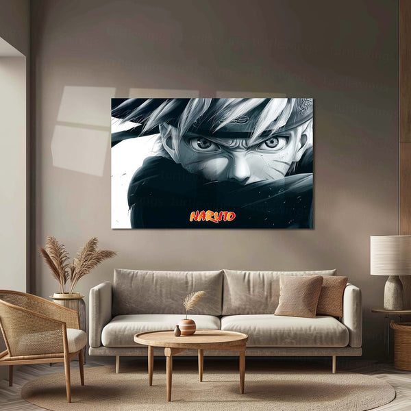 Anime Metal Poster | Naruto Chilling Metal Poster – Relaxed Shinobi Vibes 01 - TURTLEWINGS 