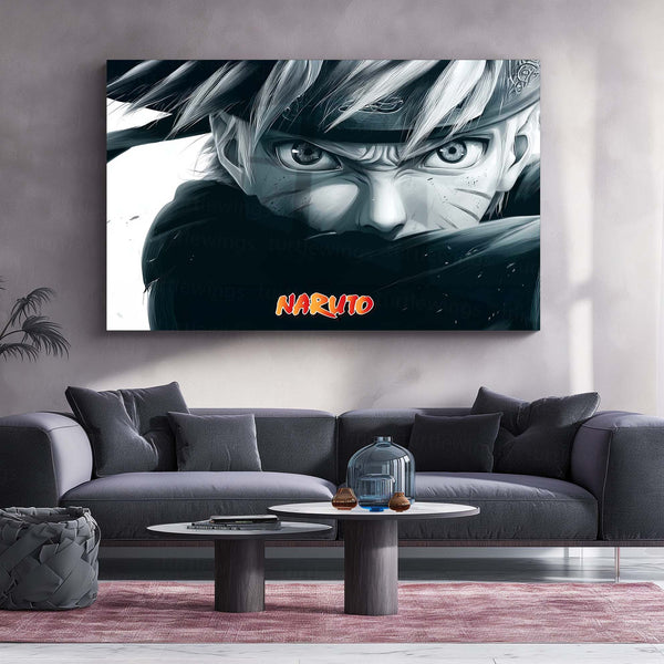 Anime Metal Poster | Naruto Chilling Metal Poster – Relaxed Shinobi Vibes 01 - TURTLEWINGS 