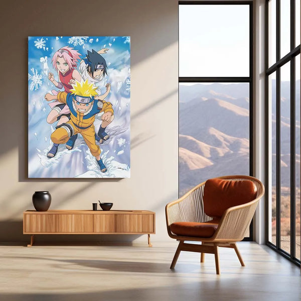 Anime Metal Poster | Naruto, Sasuke & Sakura Metal Poster – Team 7 Anime Wall Art