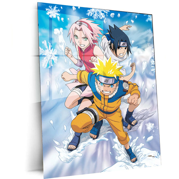 Anime Metal Poster | Naruto, Sasuke & Sakura Metal Poster – Team 7 Anime Wall Art