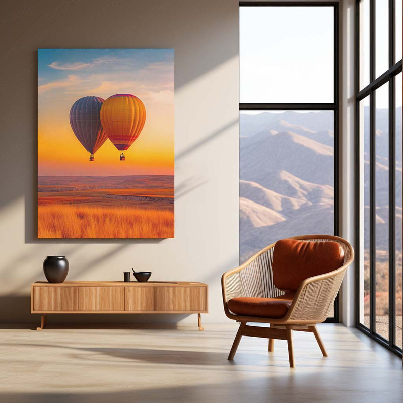 Nature Art Metal Frame | Scenic Landscape Wall Decor - TURTLEWINGS 