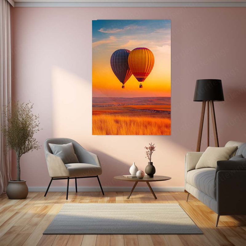 Nature Art Metal Frame | Scenic Landscape Wall Decor - TURTLEWINGS 