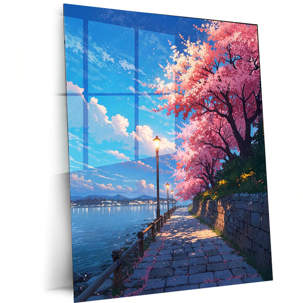 Nature Art Metal Frame | Scenic Landscape Wall Decor 07 - TURTLEWINGS 