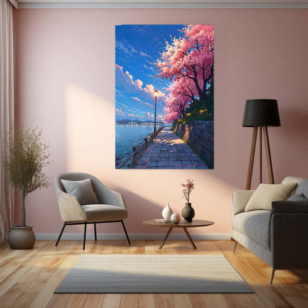 Nature Art Metal Frame | Scenic Landscape Wall Decor 07 - TURTLEWINGS 