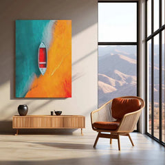 Nature Aesthetic Metal Poster | Scenic Landscape Wall Art | Tranquil Decor - TURTLEWINGS 