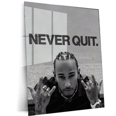 Never Quit – Lewis Hamilton | Formula 1 Champion Metal Frame