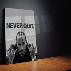 Never Quit – Lewis Hamilton | Formula 1 Champion Metal Frame
