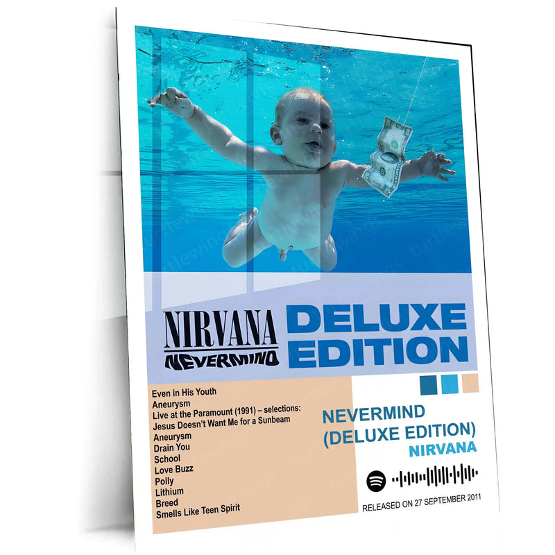 Nirvana Complete Collection | Set of 11 | Set of 4 | Set of 8| Album Posters Metal Frames Grunge Legacy. Iconic Albums. Timeless Wall Statement. - TURTLEWINGS 