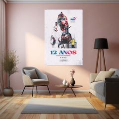Neymar – 12 Anos Tribute Metal Poster | Brazilian Football Icon Wall Frame