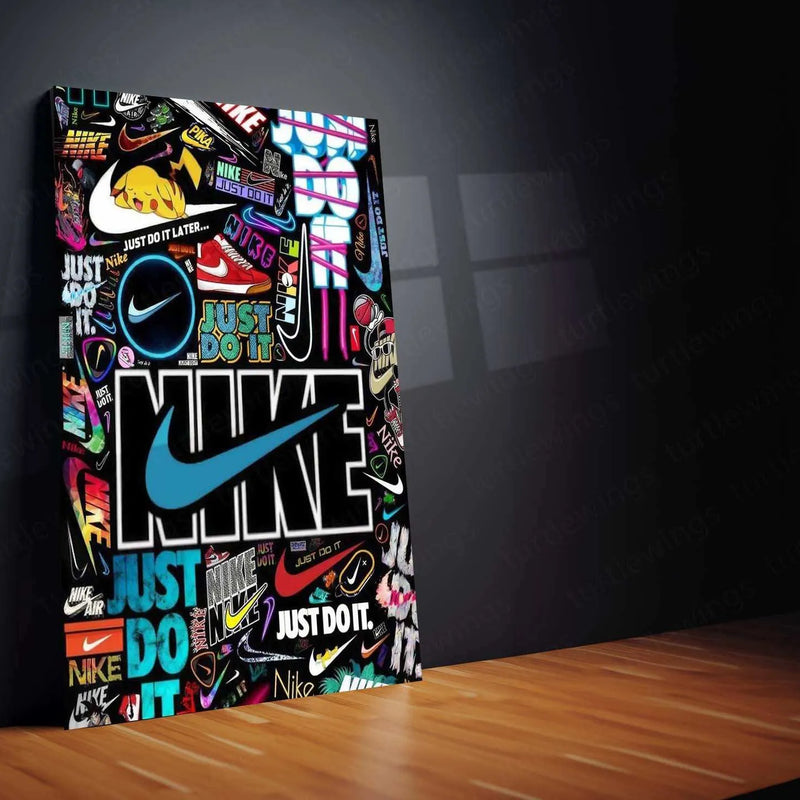 Nike Aesthetic Metal Poster – Iconic Sports & Streetwear Wall Art - TURTLEWINGS 