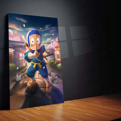 Anime Metal Poster | Ninja Hattori Metal Frame – Classic Anime Wall Art - TURTLEWINGS 