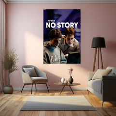 Quote Metal Poster | esse Eisenberg & Andrew Garfield – No Risk, No Story Metal Frame Startup Grit & Visionary Hustle Wall Art | Bold Decisions & Legacy Mindset Quote Metal Poster