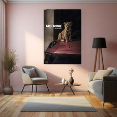 Quote Metal Poster | No Risk, No Porsche Metal Frame Precision Performance, Legacy Speed & Relentless Discipline Wall Art | Supercar Mindset Quote Metal Poster 01