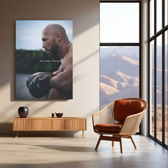 Quote Metal Poster | No Risk, No Rich | Grit, Discipline & High-Stakes Hustle Metal Frame - TURTLEWINGS 