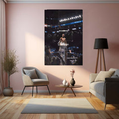 Quote Metal Poster | Gervonta Davis – No Sacrifice, No Success Metal Frame | Champion Mindset Boxing Wall Art | Motivational Quote Metal Poster