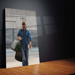 Quote Metal Poster | Brad Pitt – Not Every Comeback Makes Noise | Some Just Have Aura Motivational Metal Frame | Confidence
