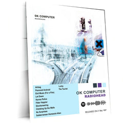 Radiohead Complete Collection | Set of 11 | Set of 8 | Set of 4 | Album Posters Metal Frames Alternative Evolution. Experimental Sound. Modern Art in Music. - TURTLEWINGS 