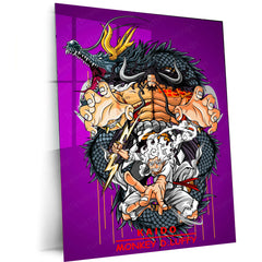 Anime Metal Poster | One Piece Metal Poster | Straw Hat Pirates Wall Art | Epic Anime Adventure Decor - TURTLEWINGS 