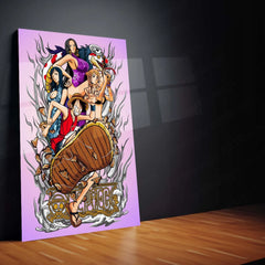 Anime Metal Poster | One Piece Metal Poster | Straw Hat Pirates Wall Art | Epic Anime Adventure Decor 01 - TURTLEWINGS 