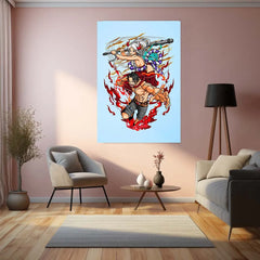 Anime Metal Poster | One Piece Metal Poster | Straw Hat Pirates Wall Art | Epic Anime Adventure Decor 03 - TURTLEWINGS 