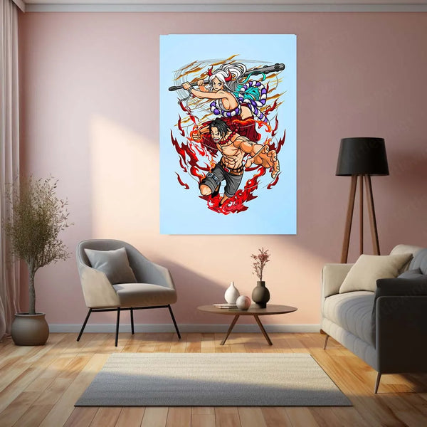 Anime Metal Poster | One Piece Metal Poster | Straw Hat Pirates Wall Art | Epic Anime Adventure Decor 03