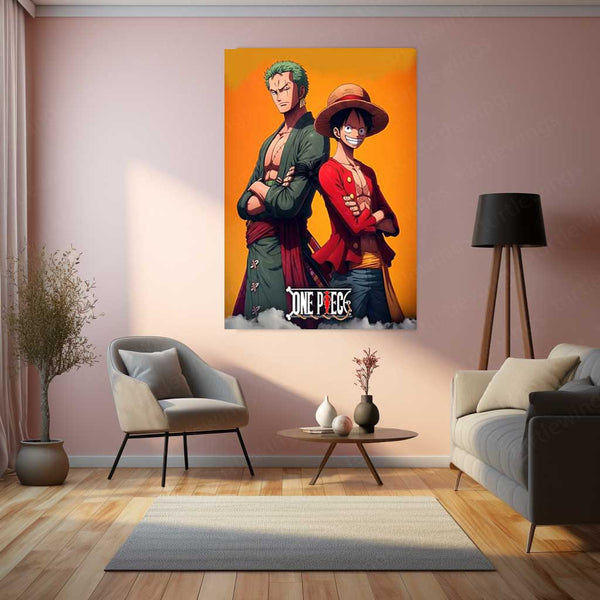 Moonlit Gaze – Girl and Her Cat Metal Poster | Dreamy Night Wall Frame