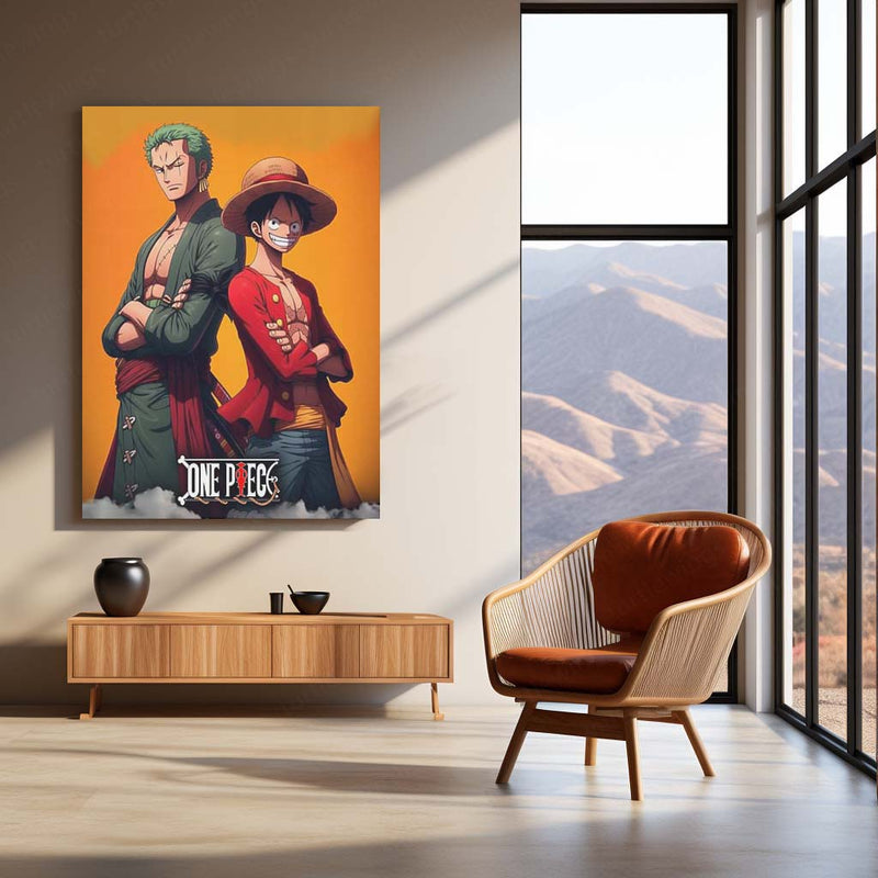 Moonlit Gaze – Girl and Her Cat Metal Poster | Dreamy Night Wall Frame