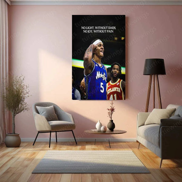 Paolo Banchero Quote Metal Poster – Motivational Basketball Wall Art | Athlete Mindset Decor - TURTLEWINGS 