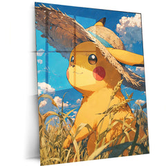 Anime Metal Poster | Pikachu Pokemon Metal Poster – Electrify Your Space - TURTLEWINGS 
