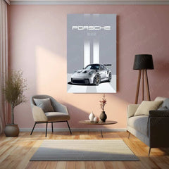 Porsche Metal Poster – Luxury Sports Car Wall Art | Automotive Enthusiast Decor - TURTLEWINGS 