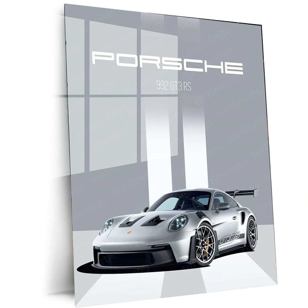 Porsche Metal Poster – Luxury Sports Car Wall Art | Automotive Enthusiast Decor - TURTLEWINGS 