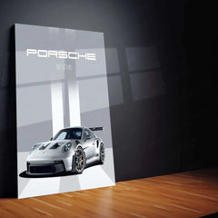 Porsche Metal Poster – Luxury Sports Car Wall Art | Automotive Enthusiast Decor - TURTLEWINGS 
