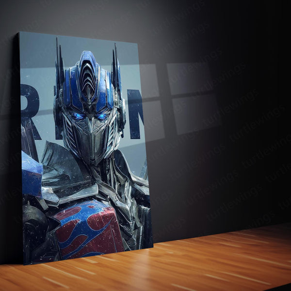 Movies & Series Metal Poster Set of 3 | Optimus Prime Transformers Triptych Wall Art
