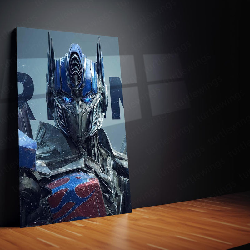 Movies & Series Metal Poster Set of 3 | Optimus Prime Transformers Triptych Wall Art
