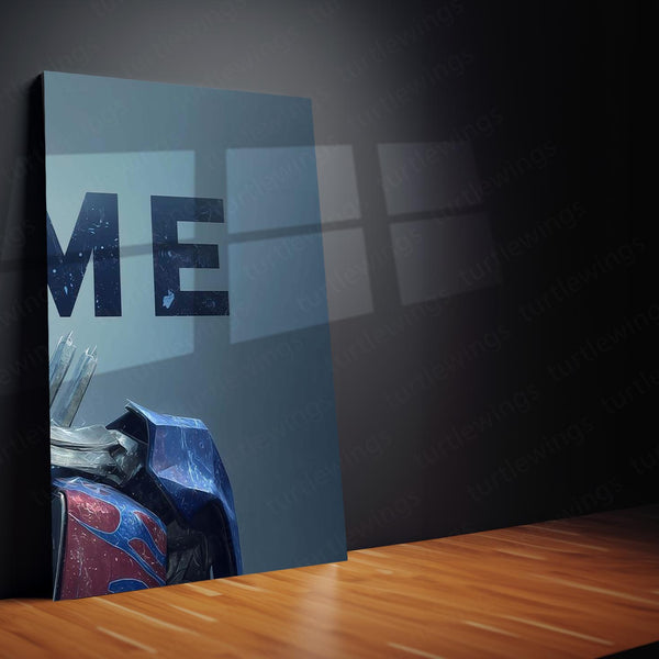 Movies & Series Metal Poster Set of 3 | Optimus Prime Transformers Triptych Wall Art