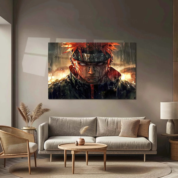 Anime Metal Poster | Naruto Kurama Mode Metal Poster | Powerful Anime Wall Art | Metal Poster 01